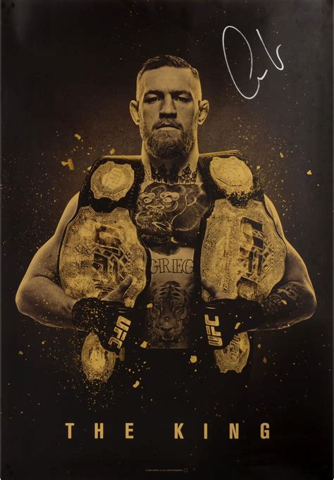 conor mcgregor signed poster.